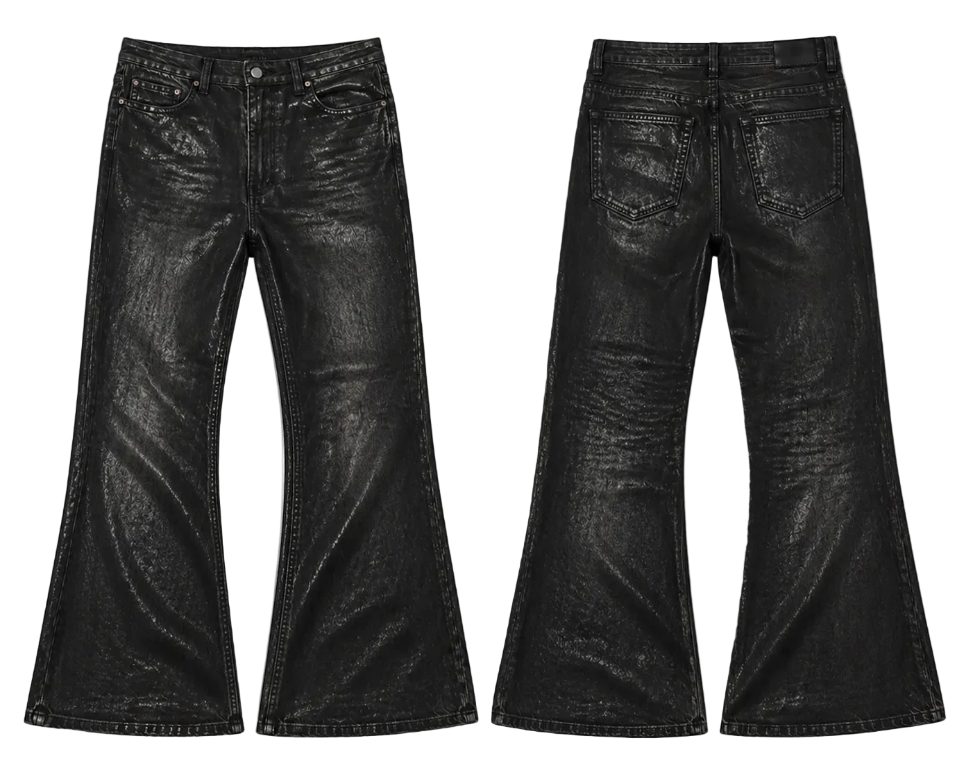 Flared Waxed Denim – Salvurca Flared Waxed Denim – Salvurca