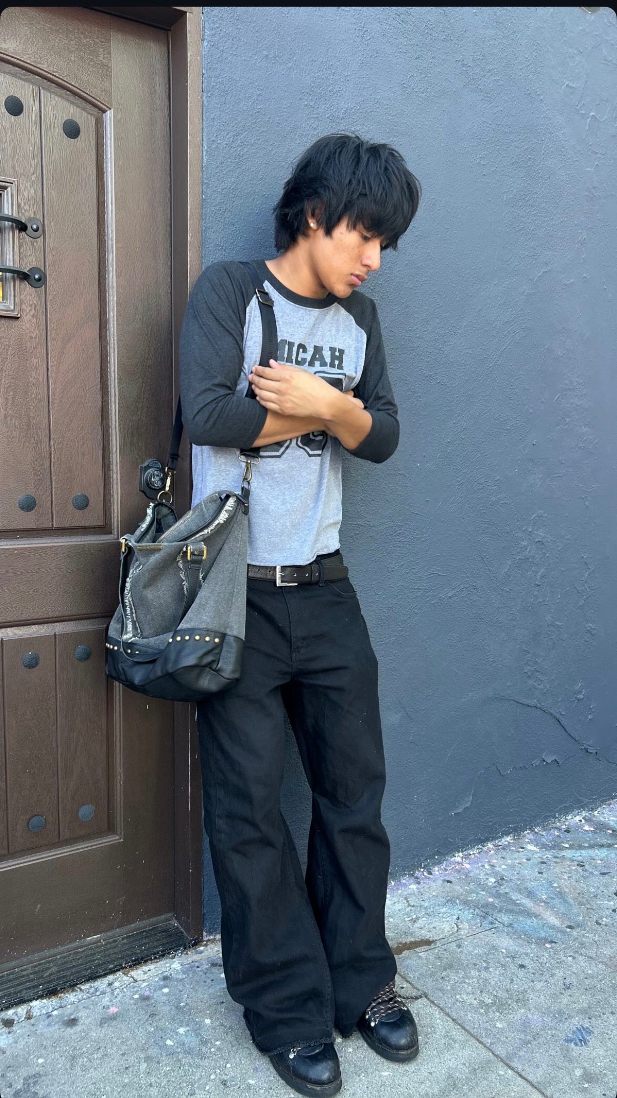 Black Flared Denim