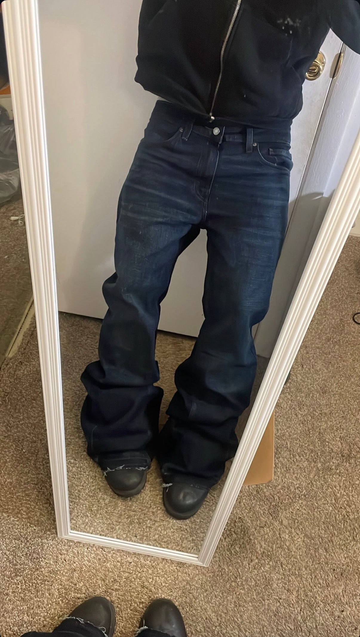 Dark Blue Flare Jeans
