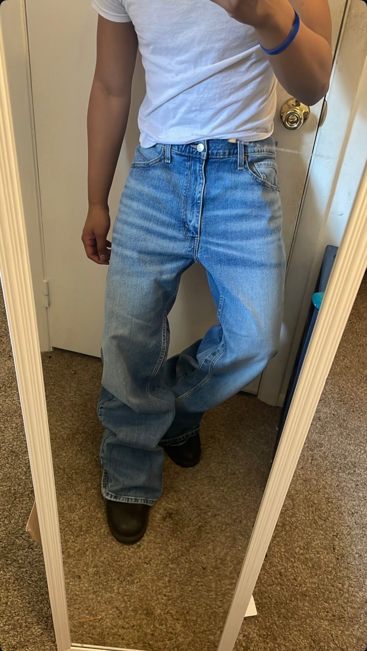 Light Blue Flared Denim